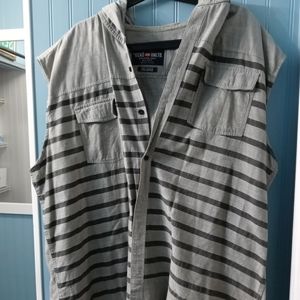 Mens sleeveless hoodie